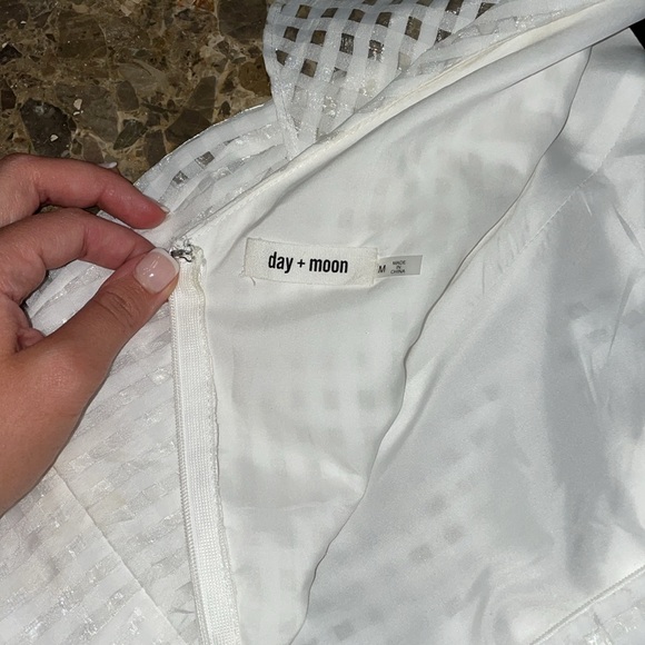 White Ruffle Dress - Picture 11 of 11